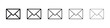 © Warpiya - Envelope icon logo in stroke lines collection