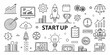 © Mr. AI A to Z  - set of hand drawn illustrations of startup