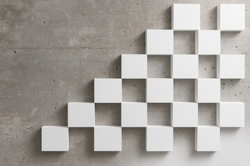 white and black cubes