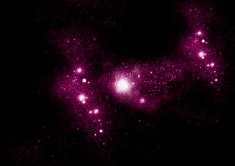 Wall Mural - galaxy in a free space.