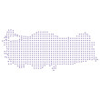 © Plenchai - Turkish map dotted pattern design purple circle