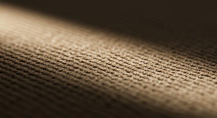 abstract geometric fabric texture with brown, beige, and cream tones