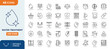© Cetacons - Water treatment line editable icon set. containing water filtration, aquifer,  filter, sewage treatment, drain, chlorinated, ultraviolet cleaning, and more. Editable stroke. Vector illustration