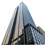 Skyscraper isolated on transparent background  