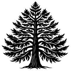 vector tree silhouette