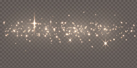 Wall Mural - gold sparkles background. vector shining particles