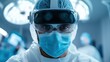 © Larisa AI - A dedicated surgeon wearing protective gear and goggles is poised to perform surgery, highlighting the importance of safety and precision in the medical field.