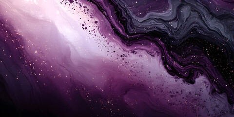 Wall Mural - dark purple grunge gradient background with freeform pattern and slight noise.