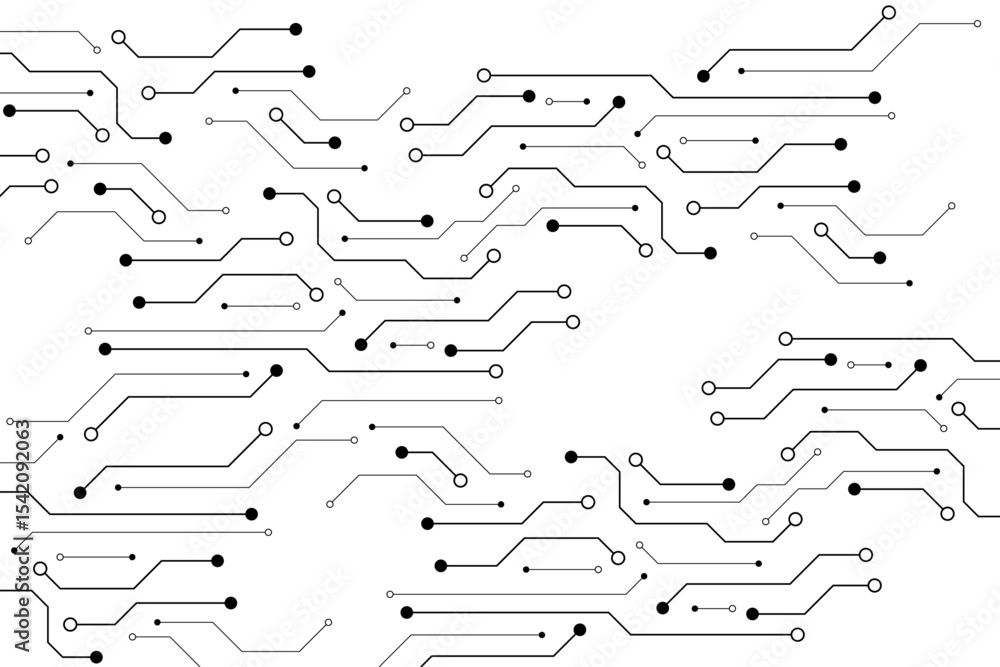 Abstract digital background with technology circuit board texture ...