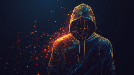 Hacker are planning to hack and attack networks and cyber security , innovative digital city with connection network reciprocity future wireless digital city and social media networking