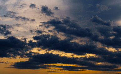 Wall Mural - a beautiful abstract background with a sunset sky