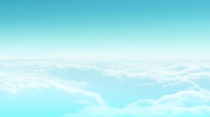 sky high view of white fluffy clouds with bright blue sky background for wallpaper