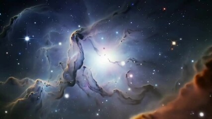 Wall Mural - beautiful nebula in space 4k