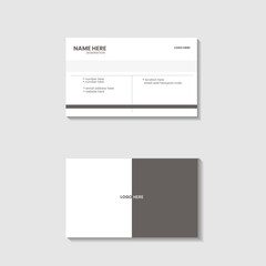 modern and minimalist business card template
