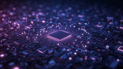 Abstract technology background, modern computer world concept