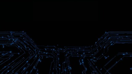 Abstract technology background, modern computer world concept