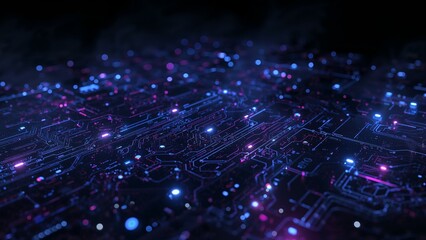 Abstract technology background, modern computer world concept