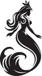 © Graphic_Design - A beautiful queen mermaid vector printable design