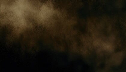 Wall Mural - dark brown smoke cloud texture with vintage canvas grain and shadow gradient for dramatic poster bac