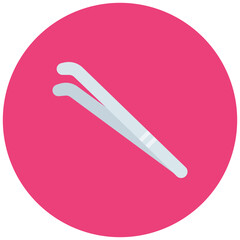 Wall Mural - tweezers icon vector image. can be used for dermatology.