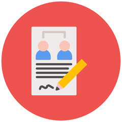 Wall Mural - role assignment icon vector image. can be used for business onboarding.