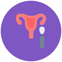 Wall Mural - pap smear icon vector image. can be used for medical tests.