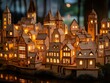 © Dariya - Illuminated Wooden Model of a Historic City at Night