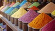 © Putra - Colorful spices in wooden bowls