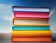 © Chloe - colorful stack of books a visual representation of knowledge learning and education