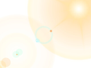 Wall Mural - Big Sun with rays and glare. Exploding star shines with beautiful light on a transparent background. Stock vector isolated illustration.