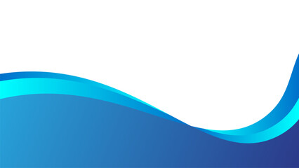 Wall Mural - Abstract blue wave lines business background. Use for landing page, book covers, brochures, flyers, magazines, any brandings, banners, headers, presentations, and wallpaper backgrounds