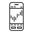 © jklim - 스마트폰 화면에 주식 차트를 표시한 아이콘