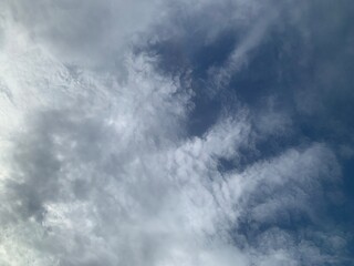 Wall Mural - The sky with many white clouds