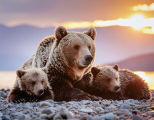 brown bear in the forest