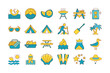© tanbirmiah - Summer Vacation and Outdoor Activity Icon Set