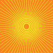 © Motin - Abstract light yellow sun rays background with circle pattern, vector Illustration