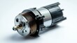 © Creations Photo  - Small electric motor with mounting brackets on a white background