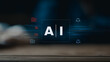 © CreativeIMGIdeas - AI Technology and Digital Automation: A sleek and modern representation of artificial intelligence, depicted through stylized digital interface with the prominent letters 'AI'.