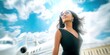 © Brian - dynamic angle photo of african american female billionaire living a wealthy lifestyle