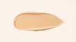 © Akaligo Stock - Beige colored facial cream swatch or cosmetic foundation sample on a neutral background for beauty and personal care products and advertising