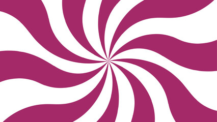 Canvas Print - abstract bold and vibrant background featuring a dynamic spiral burst pattern in vivid pink and whit
