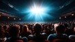 © Freshpixel - A captivating view of an audience watching a live performance, illuminated by a bright spotlight, evoking feelings of excitement and community engagement in the arts.