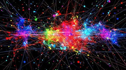 Colorful abstract network (1)