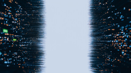 Wall Mural - digital data stream: a dynamic representation of data streams in cyberspace, showcasing the intricat