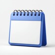 © Sepatu - Blank blue desk calendar