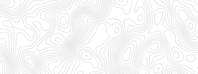 Wall Mural - Modern Geometric Map Design Incorporating Topographical Lines, Sea Maps, and Mounted Area Spaces for a Clean White Background
