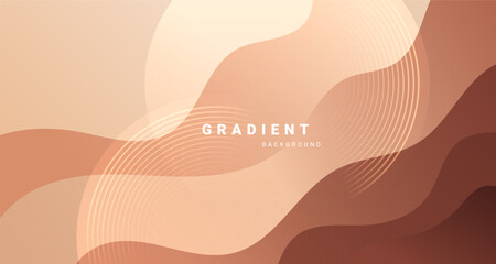 Wall Mural - soft gradient abstract background with curved layered shapes.
