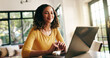 © PP/peopleimages.com - Research, laptop and woman in home with remote work on creative project with communication. Contact, freelancer and female copywriter on computer for email on publishing approval for article in house