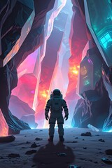 astronaut in space