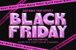 © yustika - Black friday promotion 3d inflated chrome text effect